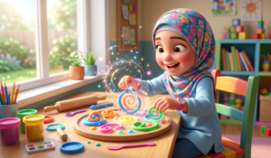 تثبيت الحروف للأطفال باللعب والصلصال