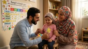 أب وأم يقدمان مكافأة بسيطة لضمان استمرارية تحفيظ القرآن للأطفال في سن مبكرة