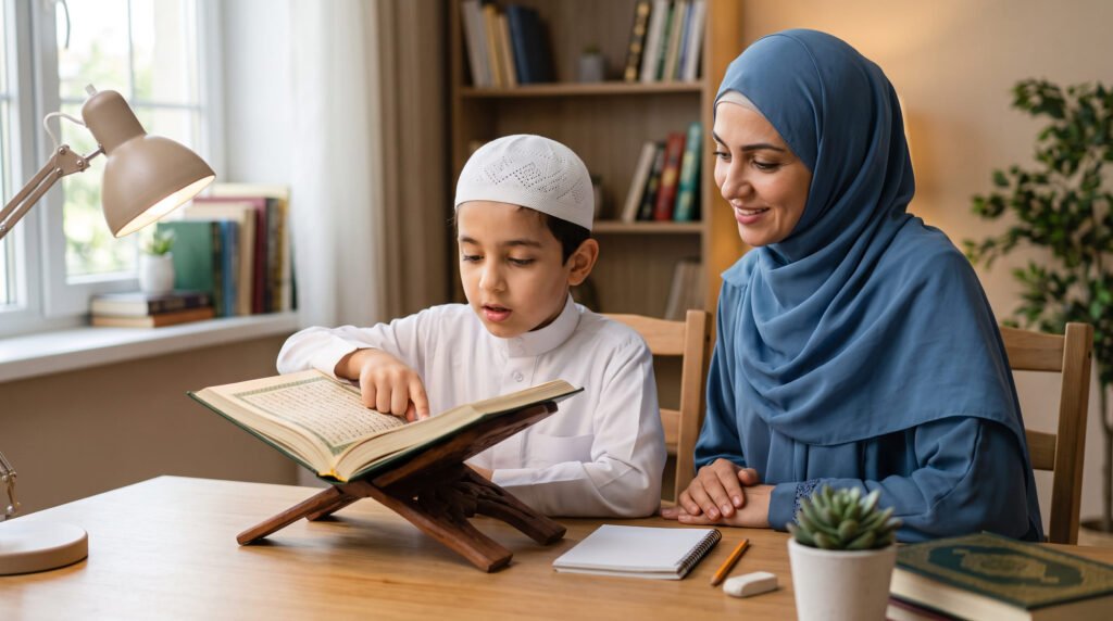 طفلي يقرأ القرآن ببطء