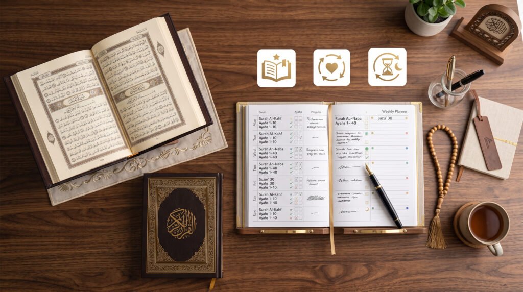 خطة حفظ القرآن ومراجعته