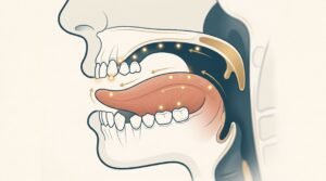 رسم تعليمي لمواضع اللسان المستخدمة في نطق الحروف العربية