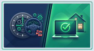 إنفوجرافيك يقارن بين مرونة حفظ القرآن عن بعد للموظفين وبين حلقات التحفيظ التقليدية