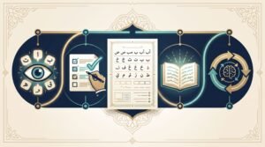 Noorani Qaida in English progress check for recognition accuracy and independence